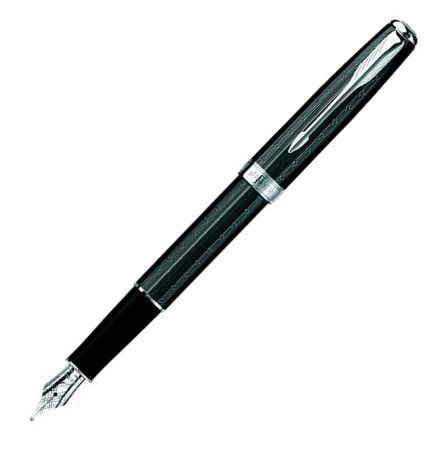 Ручка перьевая Parker Sonnet F550 Chiselled Black CT S0808590