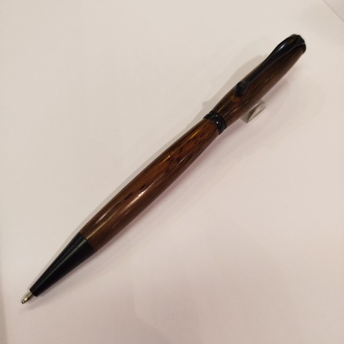 Ручка шариковая WoodMaster Slim XL Палисандр Сантос Matt Black